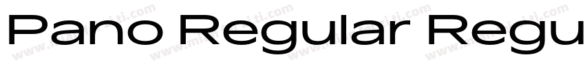 Pano Regular Regular字体转换